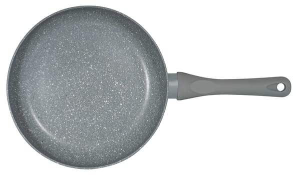 Ceramic non-stick frying pan white in insulation