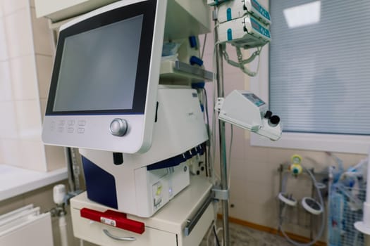 Interior view of empty operating room with new interior and equipment