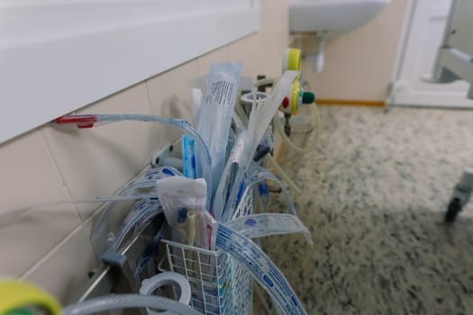 Interior view of empty operating room with new interior and equipment