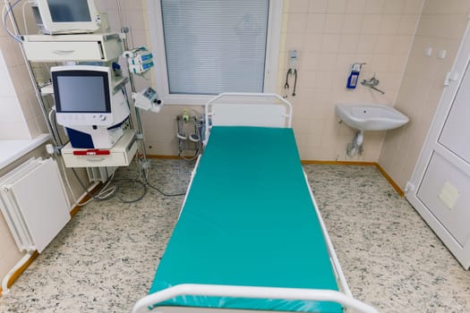 Interior view of empty operating room with new interior and equipment