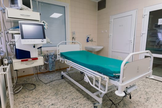 Interior view of empty operating room with new interior and equipment