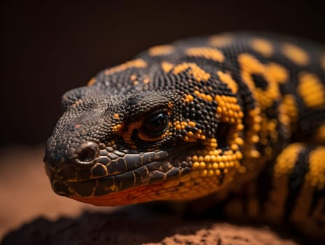 Gila monster in the nature
