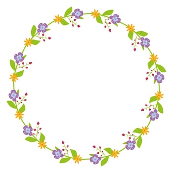 beautiful frame with floral pattern, decoration