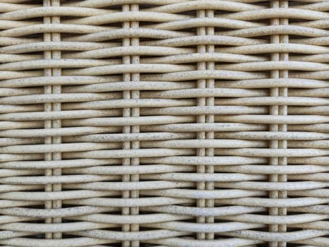 beige wicker rattan texture for natural background close-up