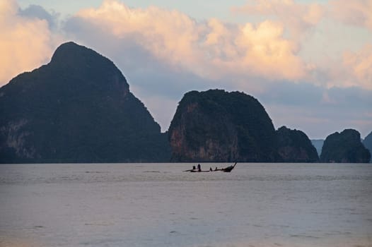 Panoramic view of Pang Nga Bay, Thailand, Asia