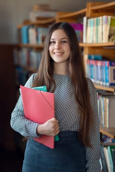 Education, knowledge and literature research concept, vertical shot, portrait