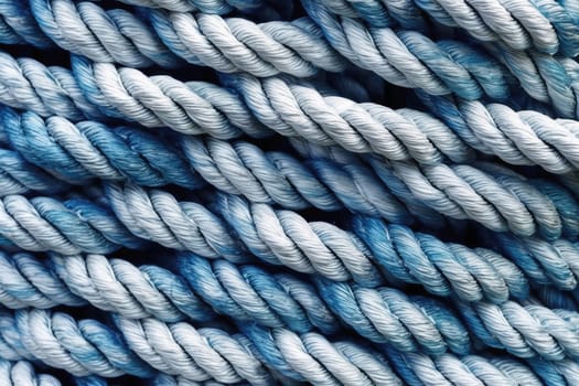 Ropes and knots sailing background created with generative AI technology