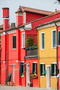 The colorful houses of Burano (Venice)