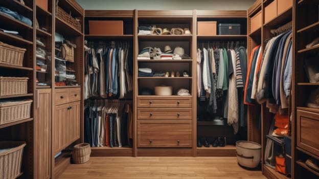 Organized Chaos: Inside a Modern Closet. Generative AI
