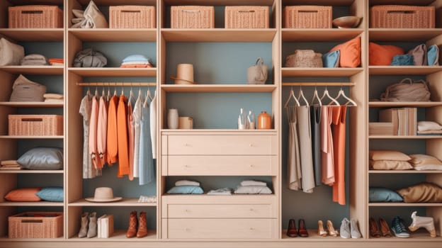 Organized Chaos: Inside a Modern Closet. Generative AI