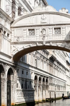 One of the many icons of Venice. The bridge of sighs - Ponte dei Sospiri