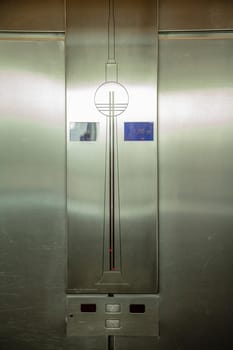 Elevator panel inside the TV Tower of Berlin