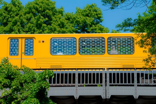 U-Bahn elevated subway in the city of berlin