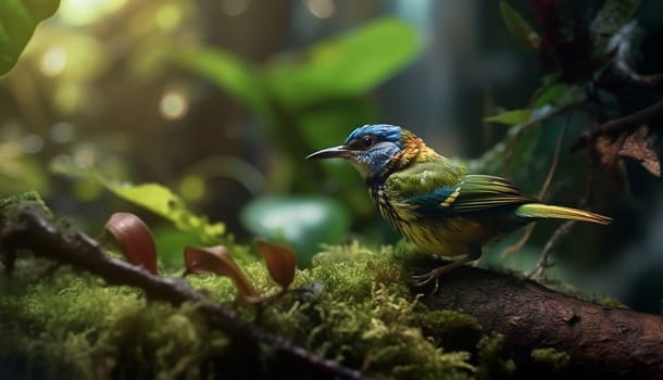 Planet biodiversity, wildlife concept, environment day. Generative AI. High quality illustration