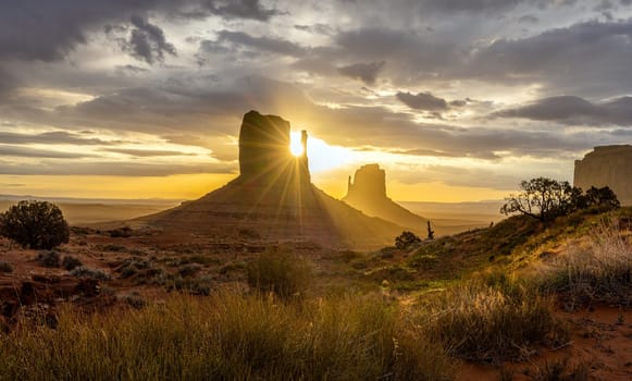 Early morning in the famous Monument Valley in Arizona, USA