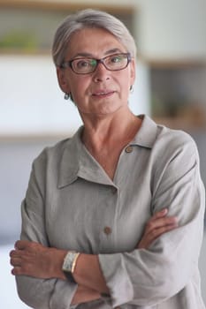 Confidence and charisma. business woman in suit looking at camera.