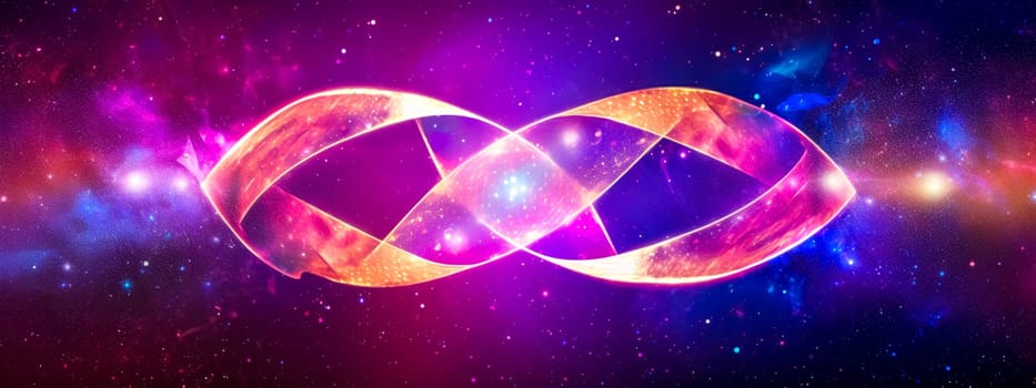 infinity symbol, banner, made with Generative AI. High quality illustration