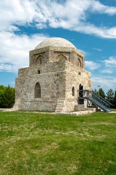 Bolgar, Historical and Architectural Reserve, Tatarstan, Russia - May 24, 2023. The Black Chamber, historical building of the 14th century. Tourism, historical heritage. Selective focus.