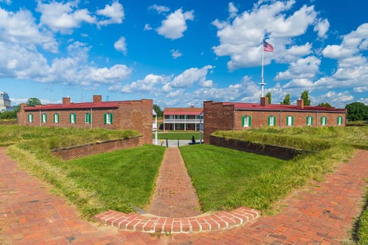 Fort McHenry National Monument in Baltimore, Maryland USA