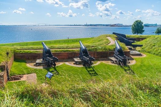 Fort McHenry National Monument in Baltimore, Maryland USA