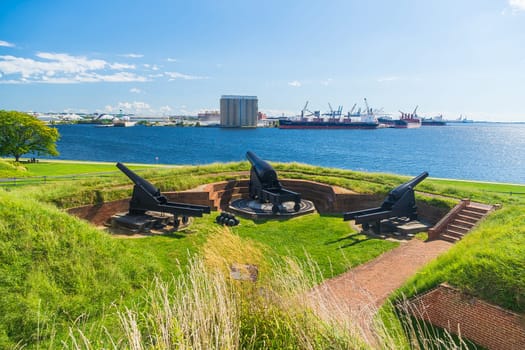 Fort McHenry National Monument in Baltimore, Maryland USA