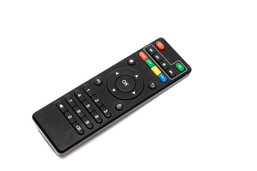 Remote control for tv isolated on a white background
