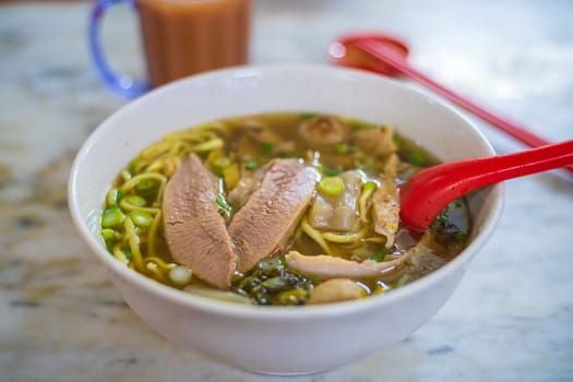 Malaysia famous food, beef noodle chinese style