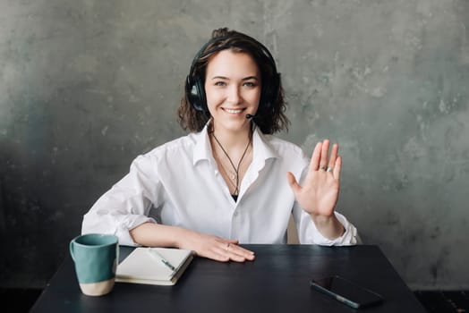 Professional Digital Communication: Attractive Businesswoman Conducting a Video Conference from Home or Office - Highlighting Modern Remote Work.