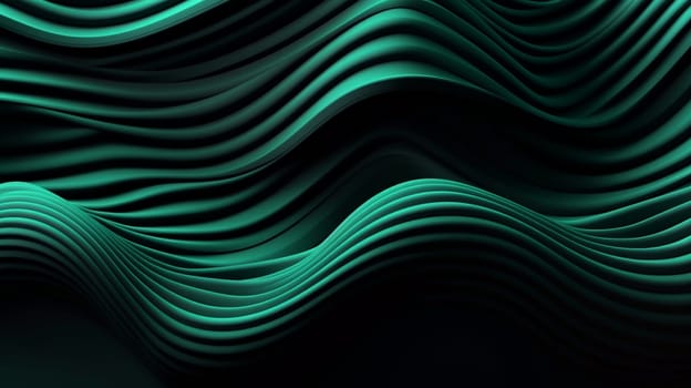 abstract deep green fabric like texture waves . High quality photo