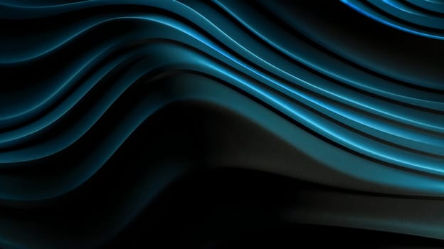 abstract deep blue fabric like texture waves . High quality photo