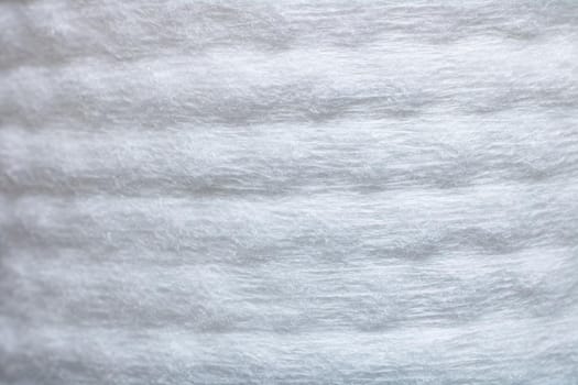 White cotton fabric close up, background or texture