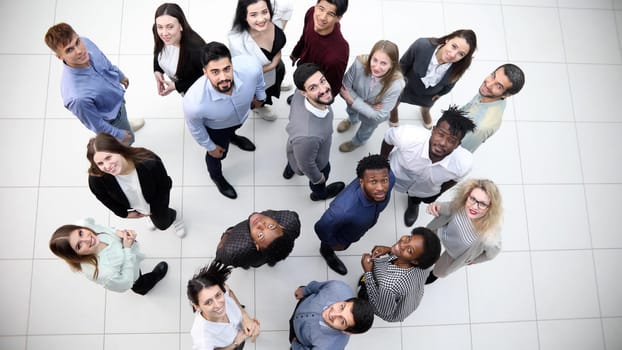 young business people talking in meeting room