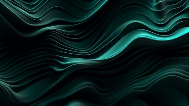 abstract deep green fabric like texture waves . High quality photo