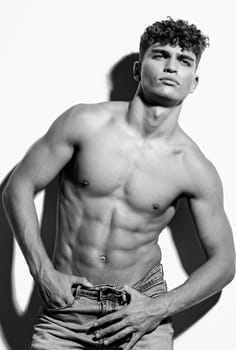 man caucasian adult background torso sport bicep sexy young trendy