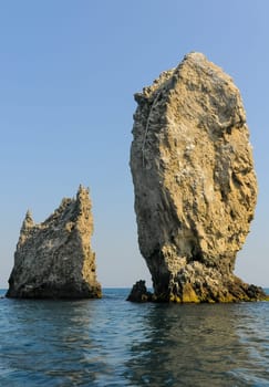 Elken-Kaya Rocks or Ship Rocks, Opuk Nature Reserve, Krimea