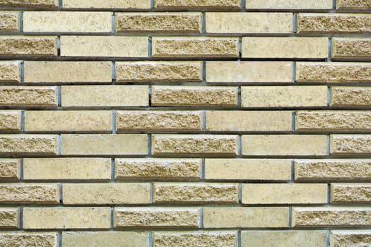 High resolution cream brick wall texture, background