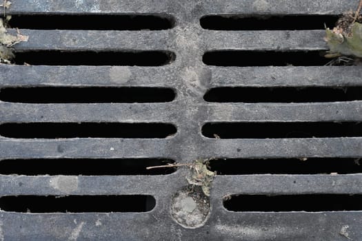 Sewer Drain Grate Cover in Central Park, New York City. High quality photo