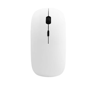 Wireless computer mouse isolated on a white background