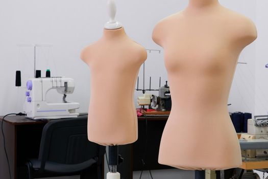 Mannequin dummy in a tailor shop