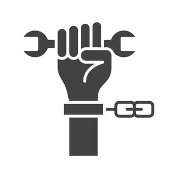 Forced Labour icon image. Suitable for mobile application web application and print media.