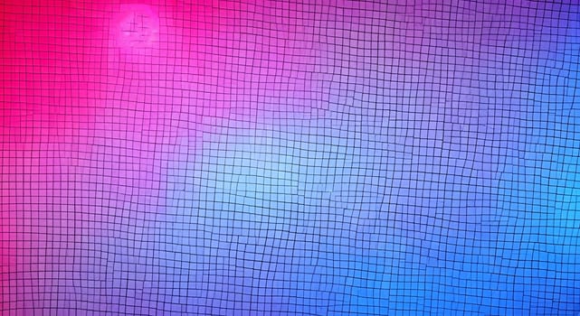 Red and blue grid. Generative AI