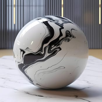 Beautiful background of marble sphere