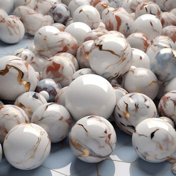 Beautiful background of marble spheres