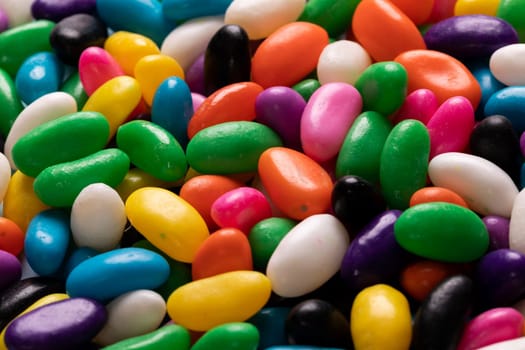 Close-up full frame shot multi colored sweet candies. unaltered, sweet food and unhealthy eating concept.