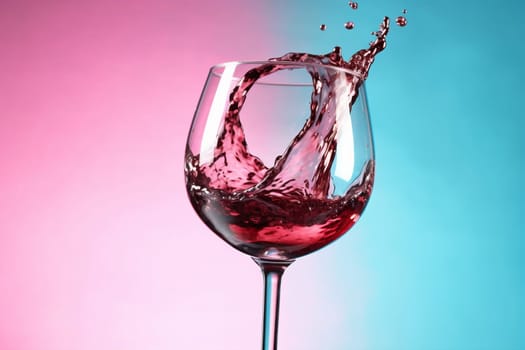 closeup gradient background wine white transparent light epicure celebrate party red goblet concept liquid wine eatery bar sauvignon drink glass glass alcohol. Generative AI.