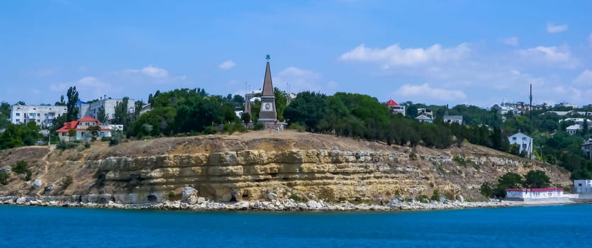 SEVASTOPOL, CRIMEA - JUNE 26, 2012: Monument of Glory to the soldiers of the 2nd Guards Army - a monument in Sevastopol on the North side