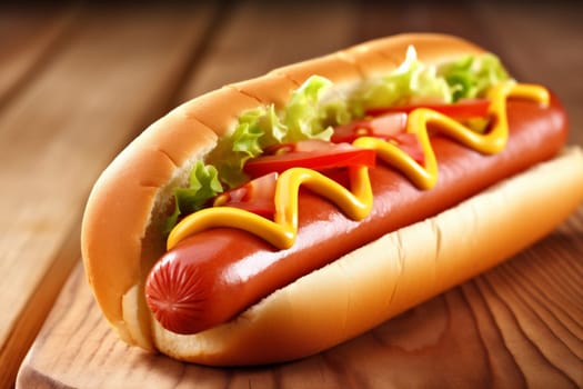 food dog relish dark burrito hotdog fast meat copy space sauce sausage background bread american hot hot-dog snack vegetable frankfurter eat beef. Generative AI.