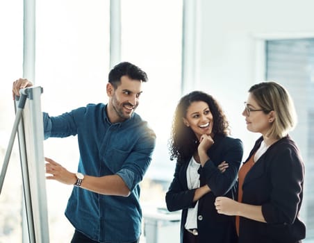 Board, business people collaboration and manager happy for company development, research plan or presentation. Teamwork, group cooperation or team leader, boss or CEO with startup strategy proposal.
