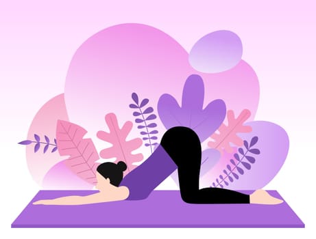 love,violet,gesture,yoga,purple,illustration,magenta,pink,plant,silhouette