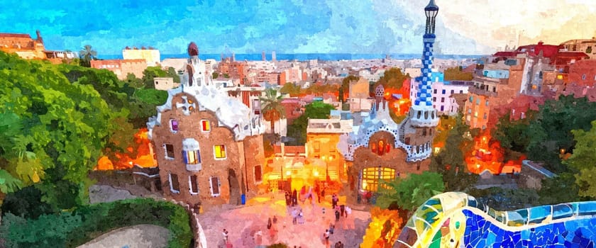 art,city,town,painting,cityscape,illustration,landscape,paint,world